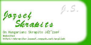 jozsef skrapits business card
